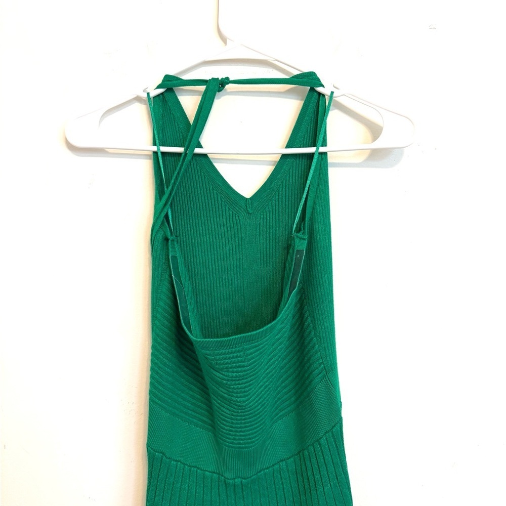 2/$30 - a new day - Green Midi Halter Sweater Dress Pleated NWT Medium - Picture 7 of 10